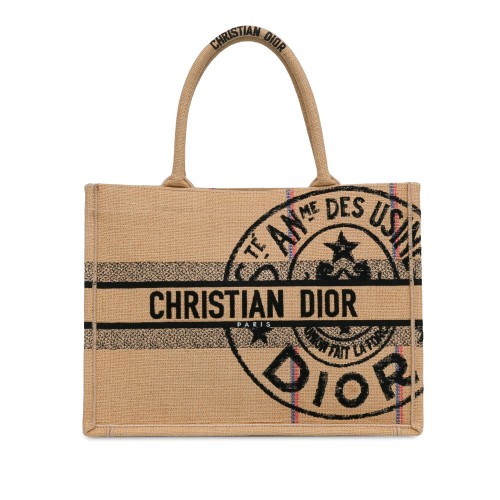 Dior Medium Jute Book Tote