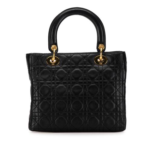 Dior Medium Lambskin Cannage Lady Dior