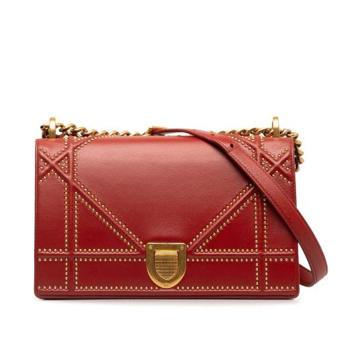 Dior Medium Studded Diorama Crossbody Bag