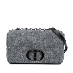 Dior Medium Tweed Macrocannage Caro Bag