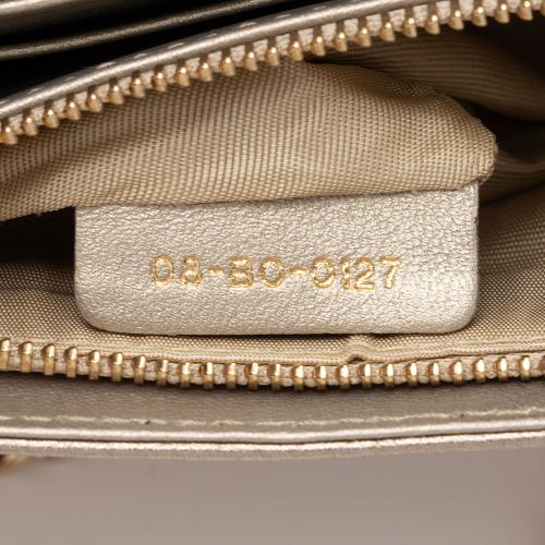 Dior Metallic Calfskin Diorama Wallet on Chain