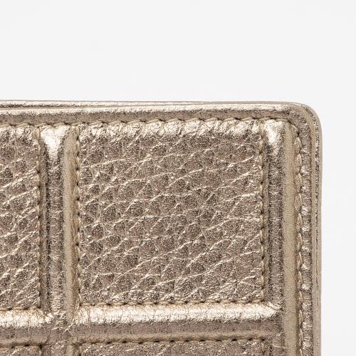 Dior Metallic Calfskin Diorama Wallet on Chain