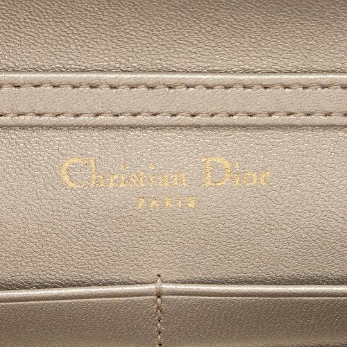 Dior Metallic Calfskin Diorama Wallet on Chain