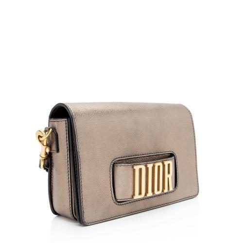 Dior Metallic Grained Calfskin Dio(R)evolution Flap Bag