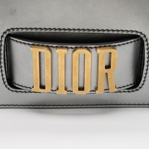 Dior Metallic Grained Calfskin Dio(R)evolution Flap Bag