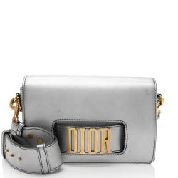 Dior Metallic Grained Calfskin Dio(R)evolution Flap Bag