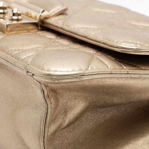 Dior Metallic Lambskin Cannage Miss Dior Promenade Crossbody