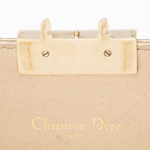 Dior Metallic Lambskin Cannage Miss Dior Promenade Crossbody