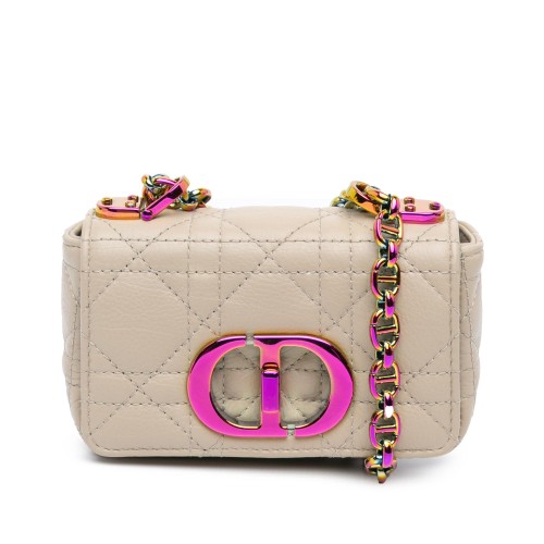 Dior Micro Supple Calfskin Cannage Caro Bag