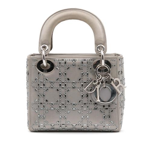 Dior Mini Crystal Embellished Satin Lady Dior