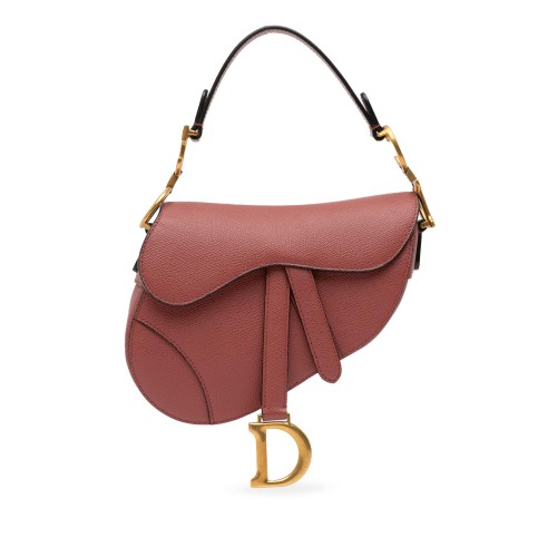 Dior Mini Grained Calfskin Saddle Bag