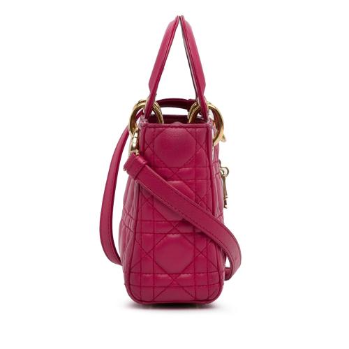 Dior Mini Lambskin Cannage Lady Dior