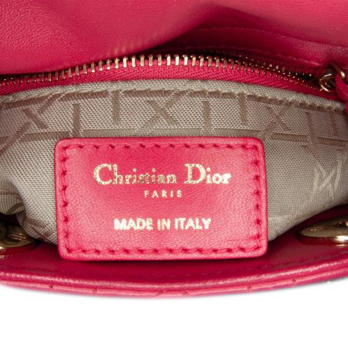 Dior Mini Lambskin Cannage Lady Dior