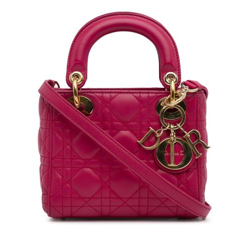 Dior Mini Lambskin Cannage Lady Dior