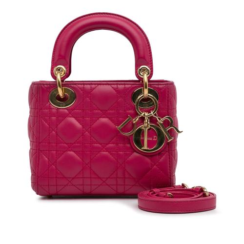 Dior Mini Lambskin Cannage Lady Dior