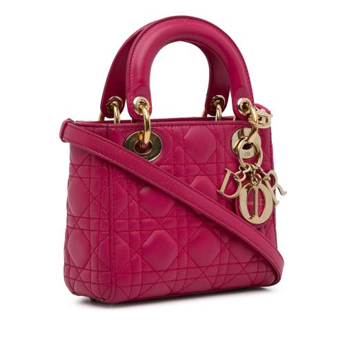 Dior Mini Lambskin Cannage Lady Dior