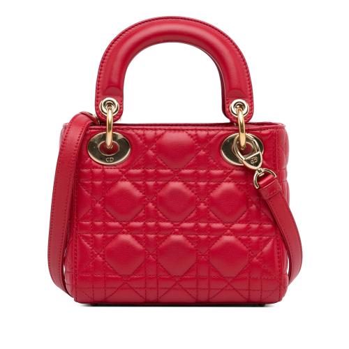 Dior Mini Lambskin Cannage Lady Dior