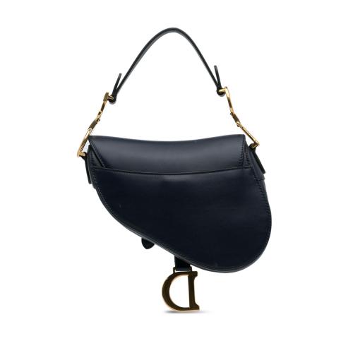 Dior Mini Leather Saddle Bag