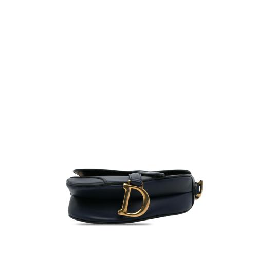 Dior Mini Leather Saddle Bag