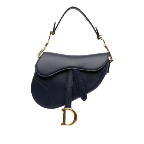 Dior Mini Leather Saddle Bag