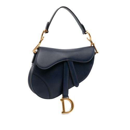 Dior Mini Leather Saddle Bag