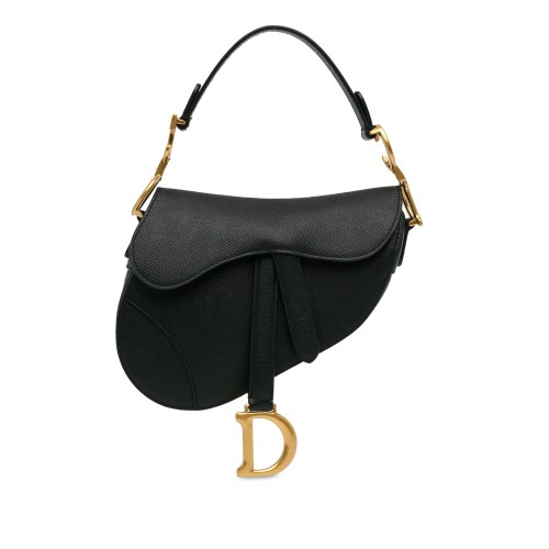 Dior Mini Leather Saddle Bag