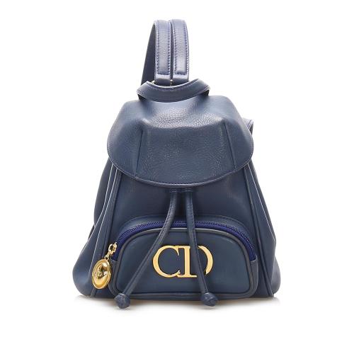 Dior Mini Logo Leather Backpack