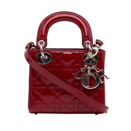 Dior Mini Patent Cannage Lady Dior