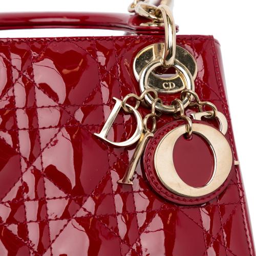 Dior Mini Patent Cannage Lady Dior