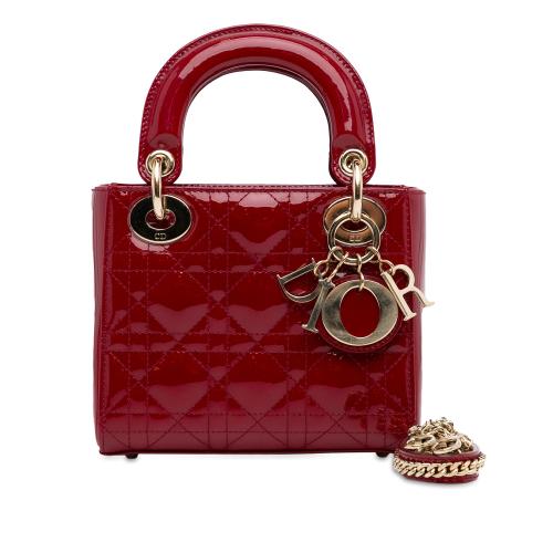 Dior Mini Patent Cannage Lady Dior