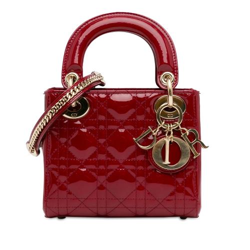 Dior Mini Patent Cannage Lady Dior