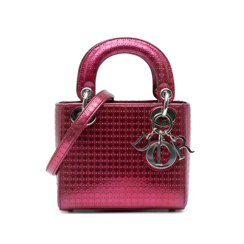 Dior Mini Patent Microcannage Lady Dior