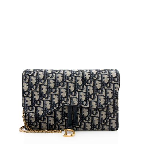 Dior Oblique Saddle Chain Clutch