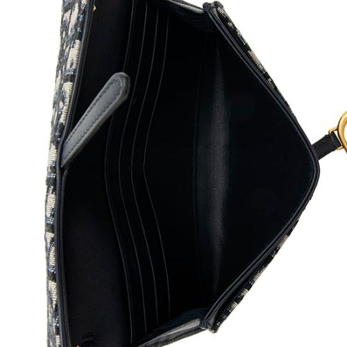 Dior Oblique Saddle Chain Wallet Crossbody