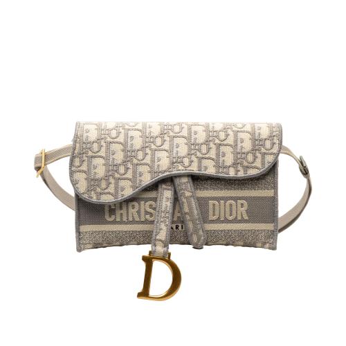 Dior Oblique Saddle Slim Belt Pouch