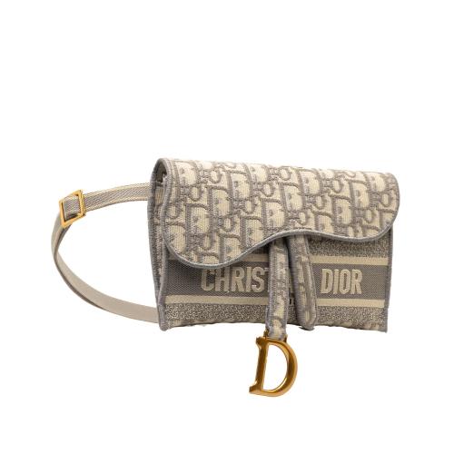 Dior Oblique Saddle Slim Belt Pouch