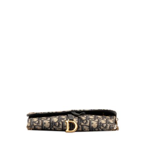 Dior Oblique Saddle Wallet On Chain