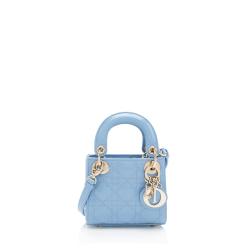 Dior Patent Cannage Lady Dior Micro Bag