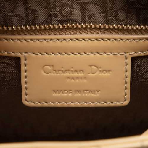 Dior Patent Leather Lady Dior Medium Tote