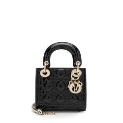 Dior Patent Leather Lady Dior Mini Bag