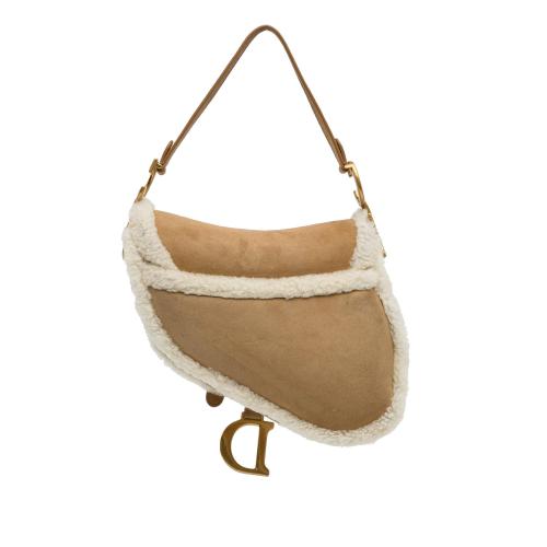 Dior Shearling Saddle Bag