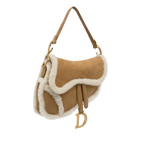 Dior Shearling Saddle Bag