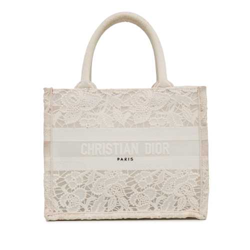 Dior Small D-Lace Embroidery Book Tote