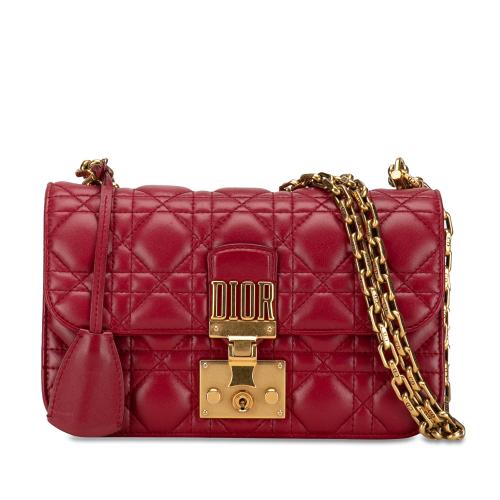 Dior Small Lambskin Cannage DiorAddict Flap