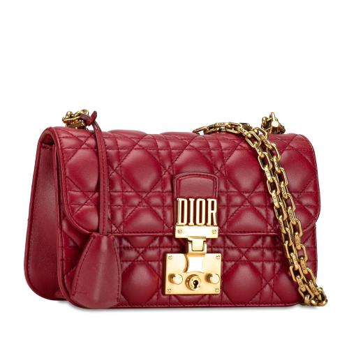 Dior Small Lambskin Cannage DiorAddict Flap