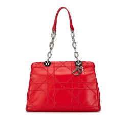 Dior Small Lambskin Cannage Soft Zip Shopping Tote