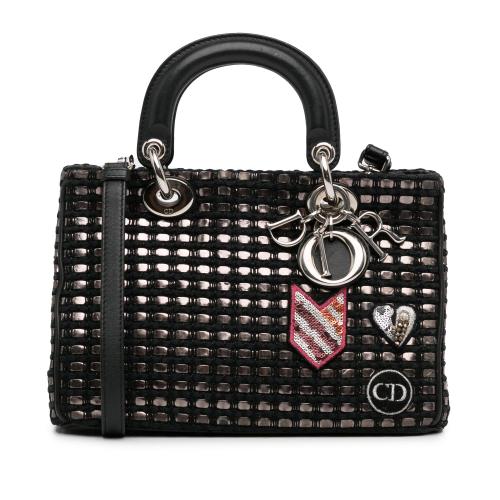 Dior Small Metallic Tweed Lady Dior