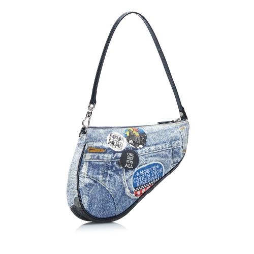 Dior Speedway Denim Mini Saddle