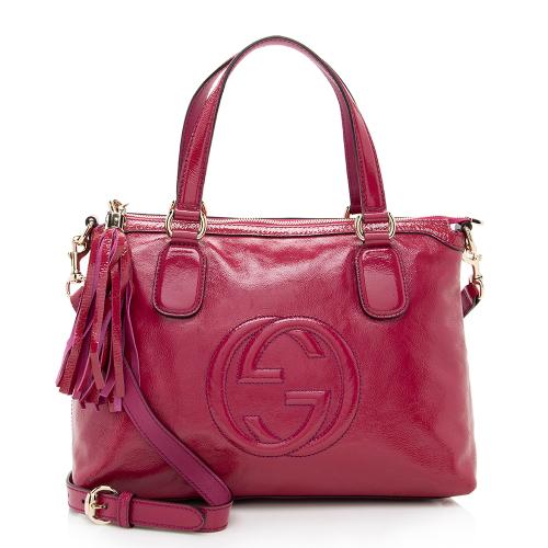 Gucci Patent Leather Soho Working Tote