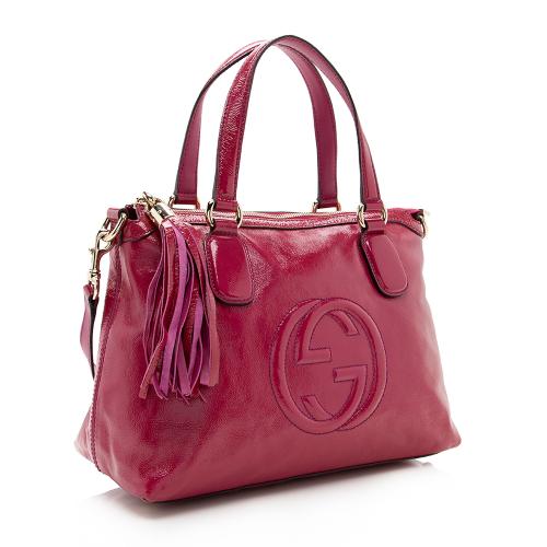 Gucci Patent Leather Soho Working Tote